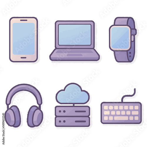 Tech Essentials: A Modern Vector Icon Set