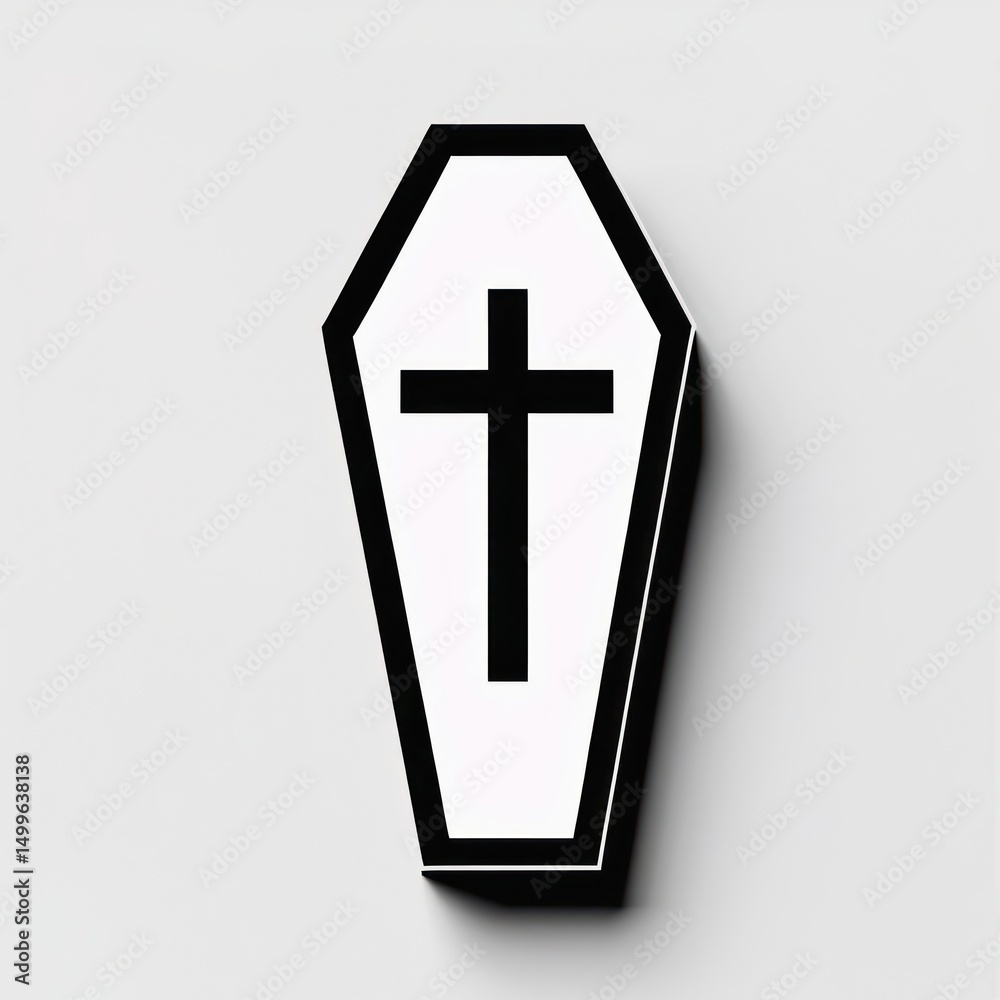 Obraz premium Coffin Cross Icon