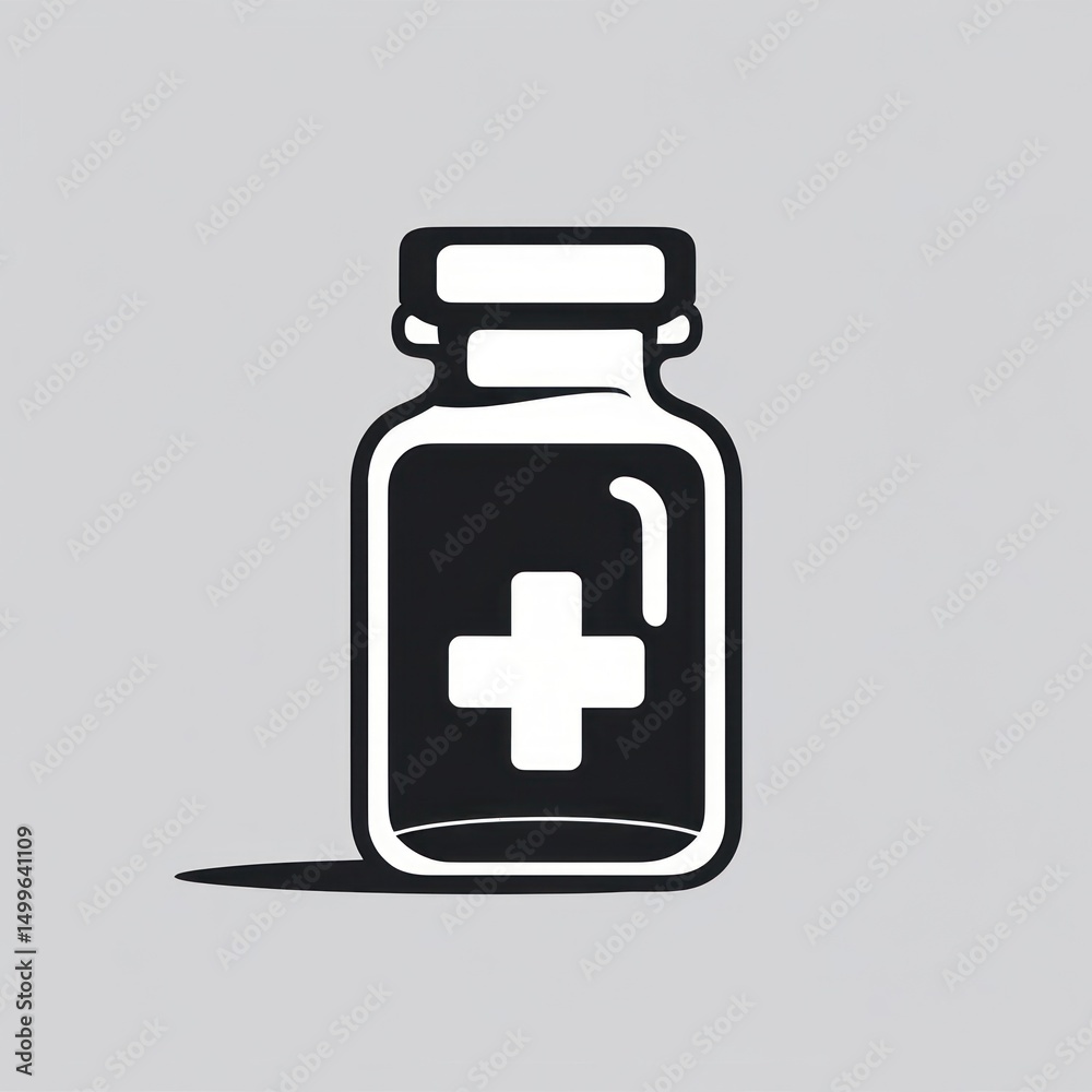 Obraz premium Medical Vial Icon