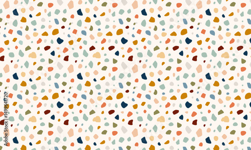 Playful Scattered Flecks Seamless Illustration