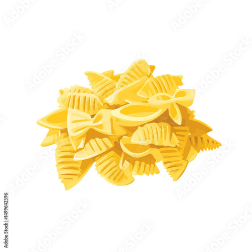 My Simple flat 2D icon pasta isolated on transparent background, vector, flat design, animation design, simple flat 2D icon, minimalist design, clipart