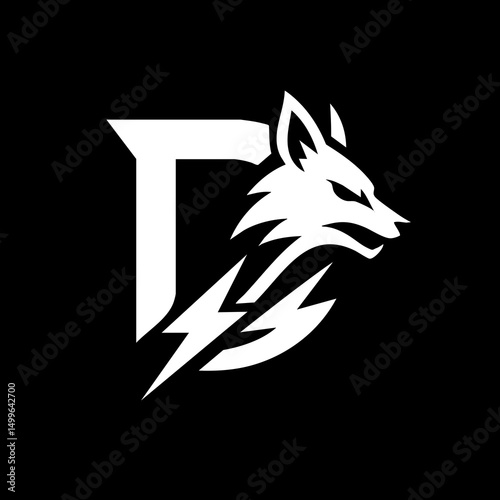 The Fox and Letter D Logo Icon Symbol Emblem