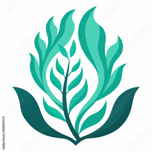 Kelp icon on white background