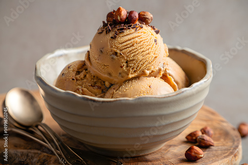 ice cream with chocolate