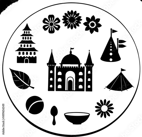 Christian Religion Icon Collection vector