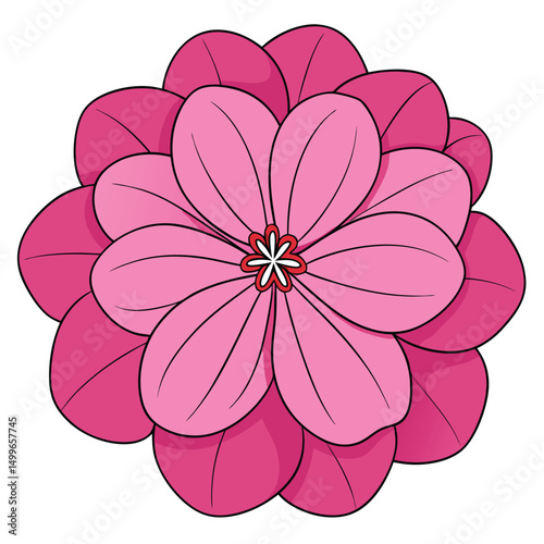 A pink geranium with finely textured petals and detail