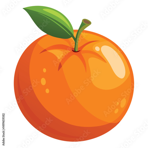 A ripe tangerine with a smooth skin and easy to peel