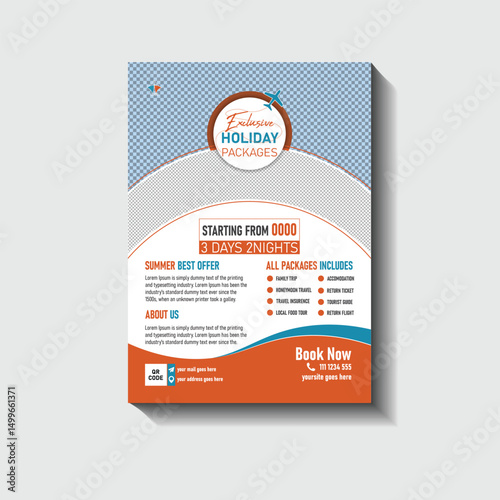  Exclusive Travel agency  Flyer  template Holiday Packages