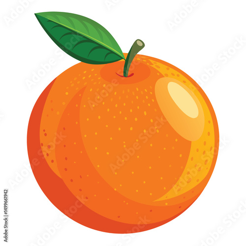 A vibrant orange with textured skin and bright color