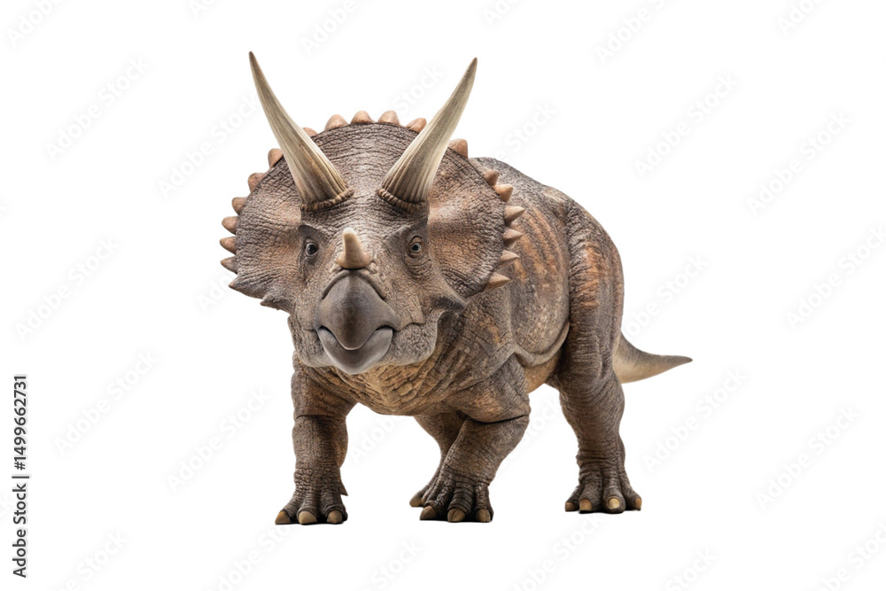 Fototapeta premium Triceratops ohne Hintergrund