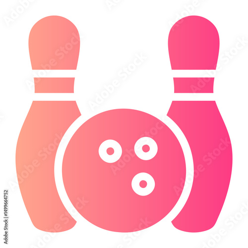 bowling gradient icon