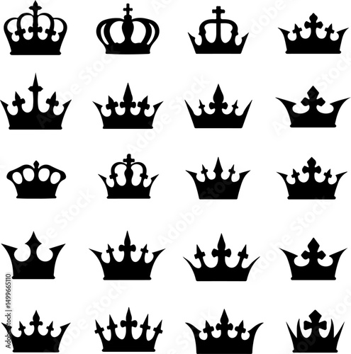 Royal Crown Vector Collection"