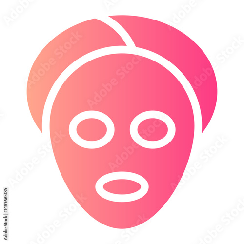 face treatment gradient icon