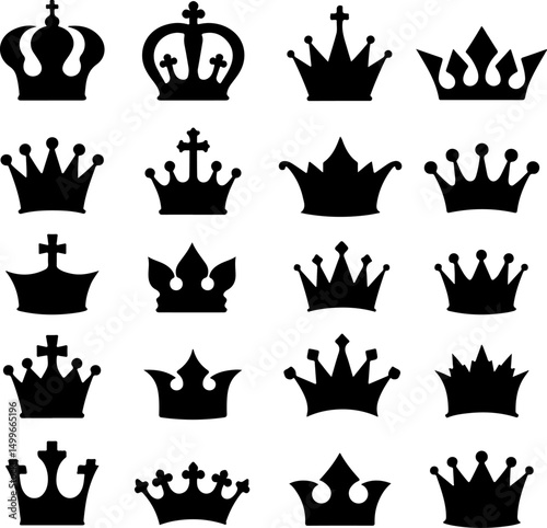 Royal Crown Vector Collection"