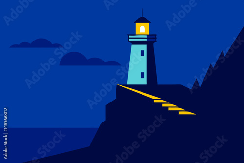 lighthouse on the island