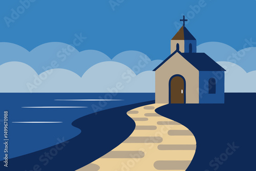 church in the water