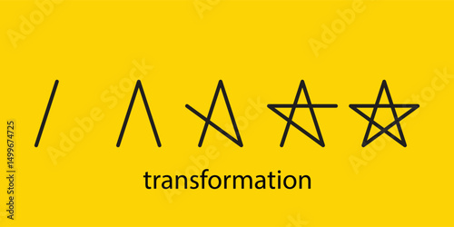 evolution logo, change metaphor, coaching sign, new life vector symbol, transform concept