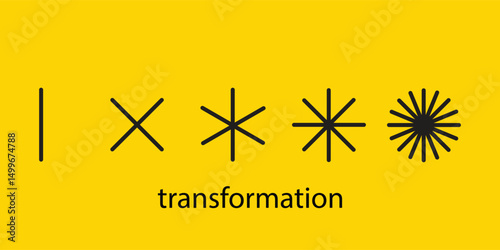 evolution logo, change metaphor, coaching sign, new life vector symbol, transform concept