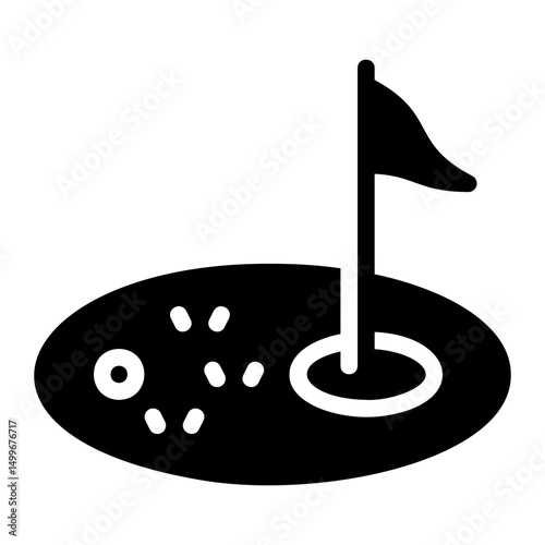 birdie glyph icon