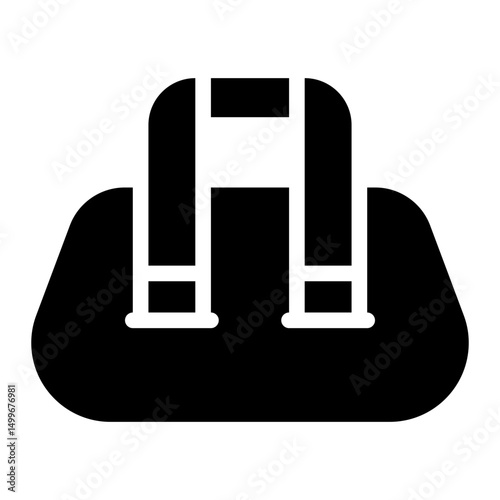 sport bag glyph icon