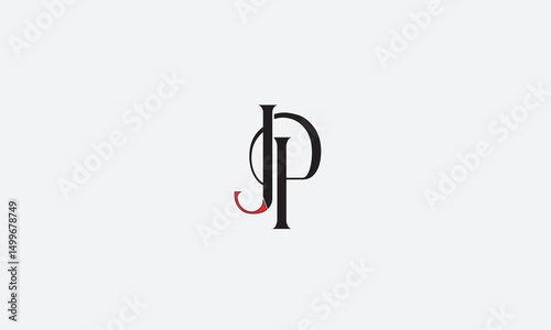JP, PJ , J , P , Abstract Letters Logo Monogram	