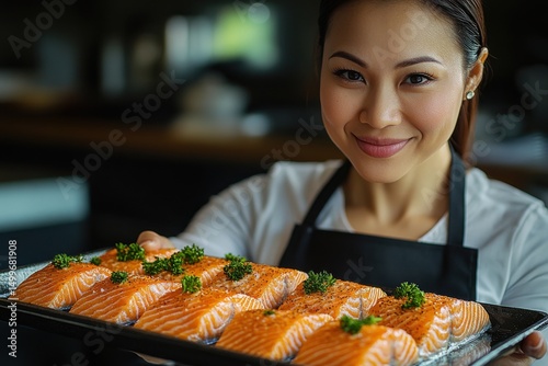 Malay Woman Preparing Delicious Heart Healthy Dish