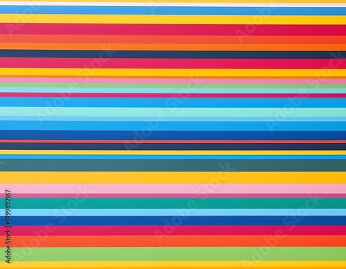 Wallpaper Mural subject standing at the bottom of the frame, looking up with wonder, colorful lines of varying shades and thickness creating a vibrant background Torontodigital.ca