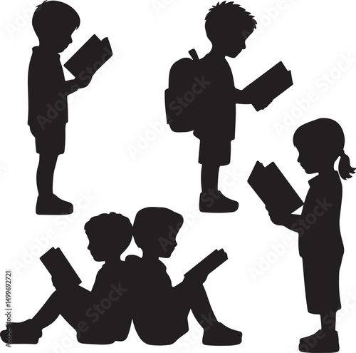 Students with Backpacks Heading to School

First Day of School Silhouette Scene

Back to School Supplies Vector Design

School Bus Arrival Silhouette Art

Excited Kids Back to School Vector