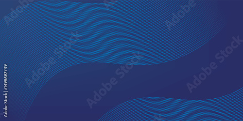 Abstract background vector with gradient blue color halftone texture, simple design banner with copy space tex