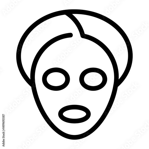face treatment line icon