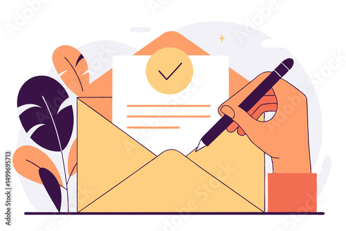 Hand writing job application letter