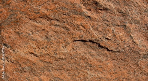 Close-up Texture of Reddish-Brown Granite Stone Surface