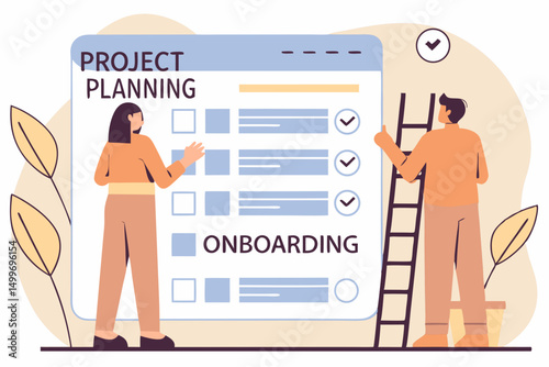 Team planning project onboarding checklist