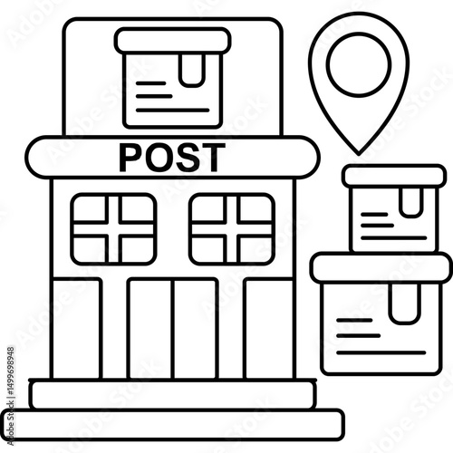 Post Office and Logistics Delivery Icon