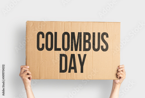 Cardboard poster with 