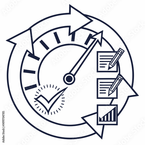 Speedometer progress checklist business growth strategy planning