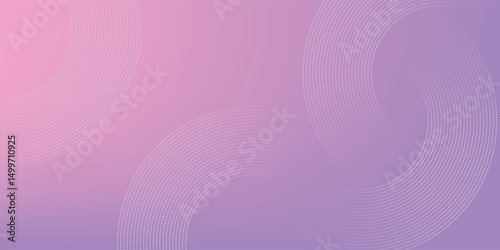 Abstract circle lines on pink and purple background. Geometric stripe line art design for poster, brochure, cover, website, header, web banner, presentation.