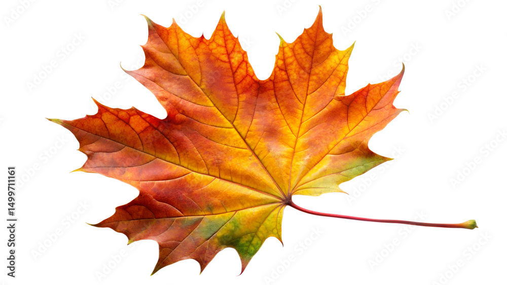 Autumn Maple Leaf on transparent Background Autumn Maple Leaf on transparent Background