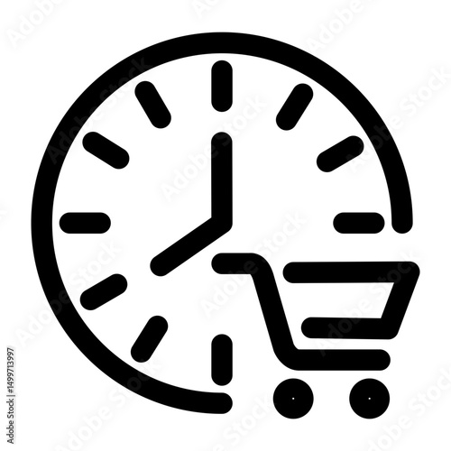 Shopping schedule icon