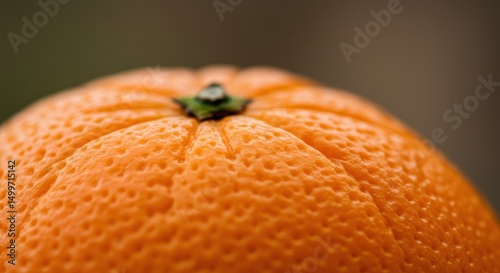 Close-up of an Orange's Textured Peel A Vibrant Citrus Fruit