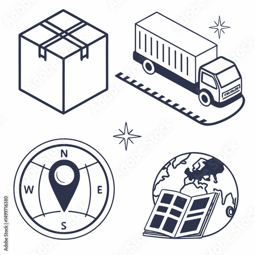 Global delivery service package tracking worldwide shipping