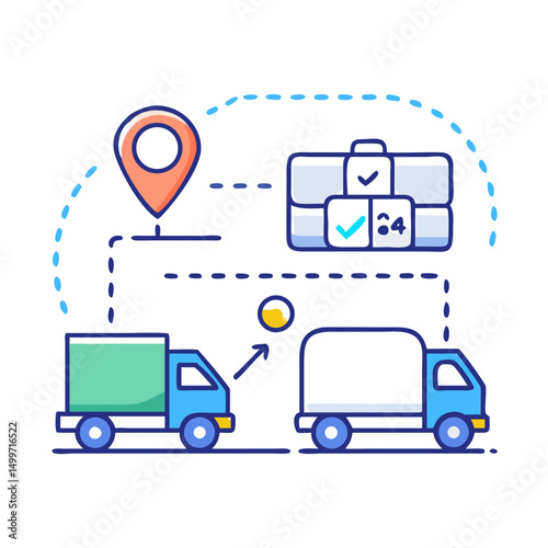 Professional delivery service illustration transparent background