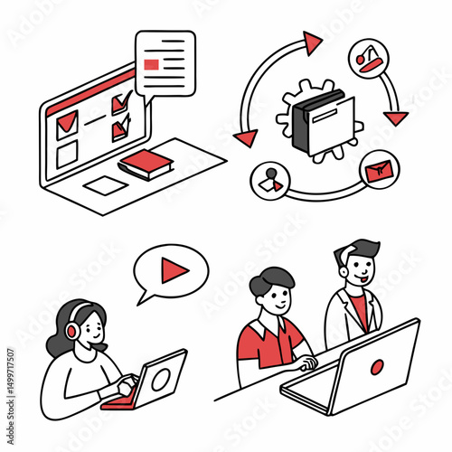 Online teamwork collaboration workflow process management system