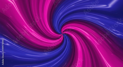 Abstract Swirling Purple and Blue Liquid Texture Background Design