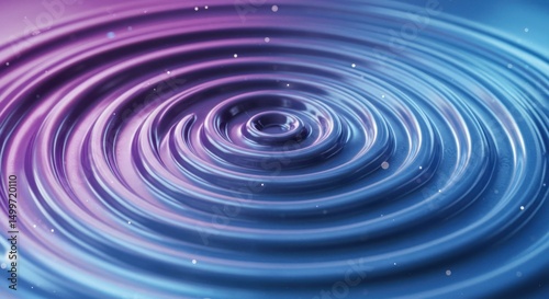 Abstract Purple Liquid Ripple Effect Smooth Concentric Circles Background