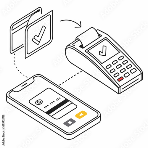 Contactless payment mobile phone pos terminal transaction