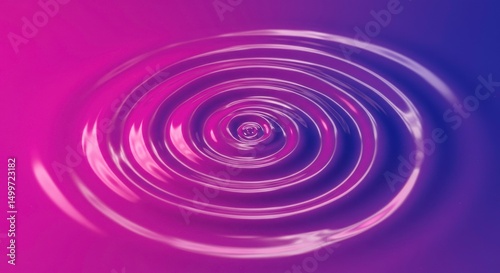 Abstract Purple Liquid Ripple Swirling Concentric Circles Fluid Motion Background