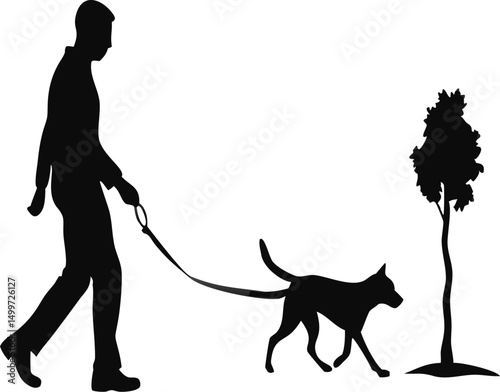 silhouette of a dog