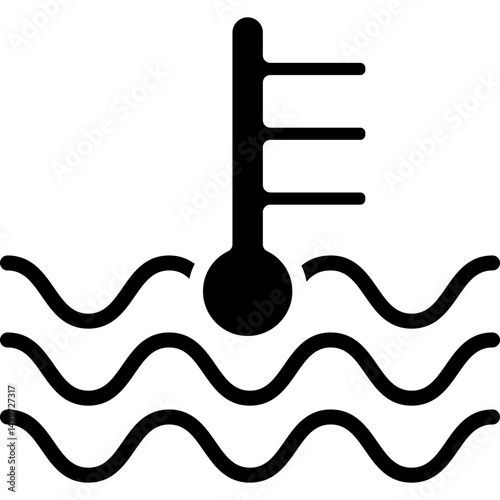 Coolant Temperature vector icon