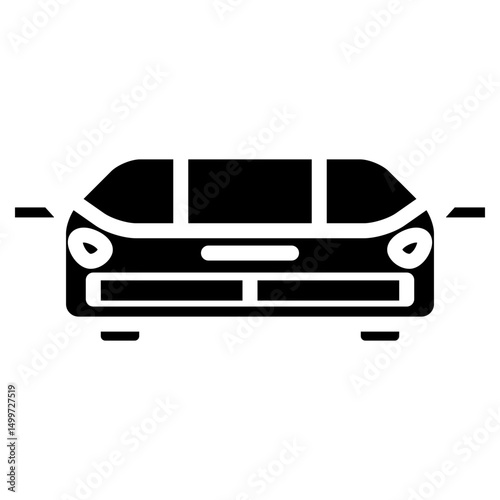 Front Car vector icon